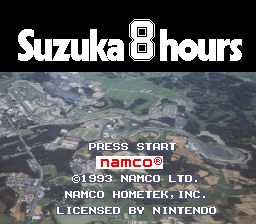 Suzuka 8 Hours (USA) Title Screen